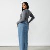 Clothing Charcoal Clothing Denim Edit | Drew Denim Midi Skirt (Mid Wash)