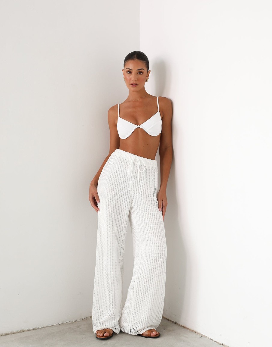 Clothing QTrend Pants | Aliyna Pants (White)