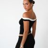 Clothing Charcoal Clothing Crop Tops | Ari Top (Black)