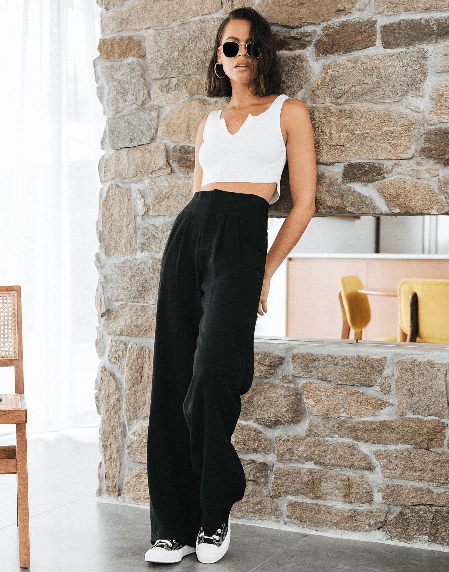 Clothing Charcoal Clothing Workwear | New Girl Pants (Black)