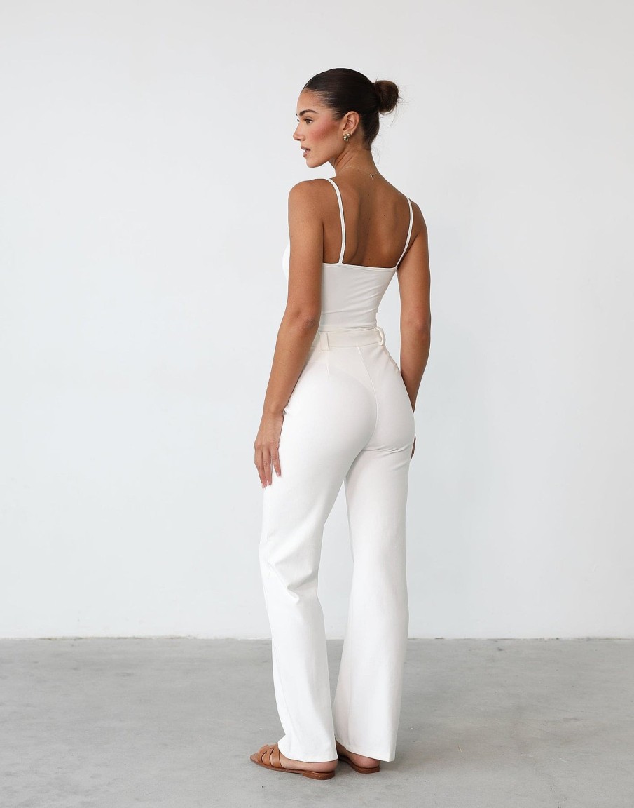 Clothing Q-Trend Workwear | Francine Pants (White)