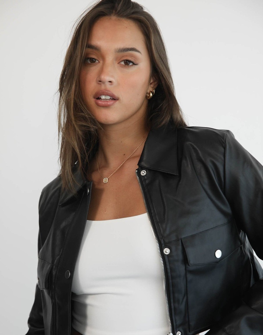 Clothing Into Fashion Jackets + Coats | Raniella Jacket (Black)