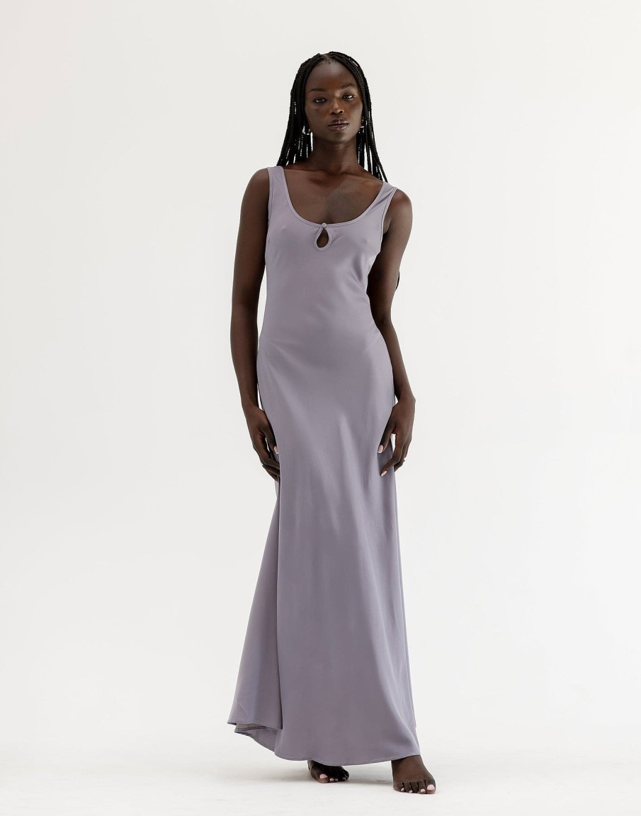 Clothing Charcoal Clothing Maxi Dresses | Charlotte Maxi Dress (Lavender)