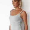 Clothing CHARCOAL Basics Edit | Helia Mini Dress (Grey Marle)