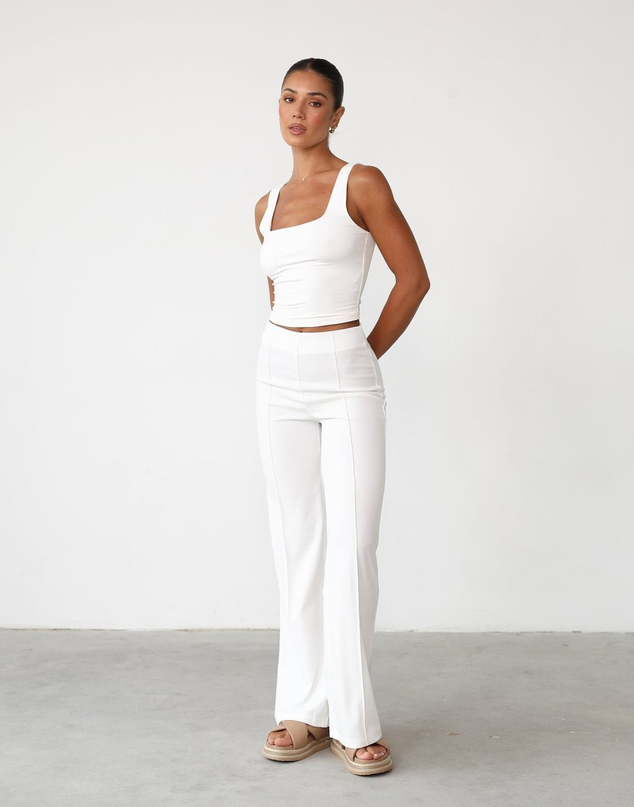 Clothing QTrend Workwear | Baxter Pants (White)