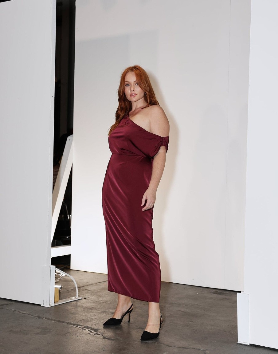 Clothing Charcoal Clothing Maxi Dresses | Viviana Maxi Dress (Plum)