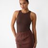 Clothing QTrend Basics Edit | Vivid Bodysuit (Chocolate)