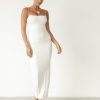 Clothing Charcoal Clothing Partywear | Tammy Maxi Dress (White)