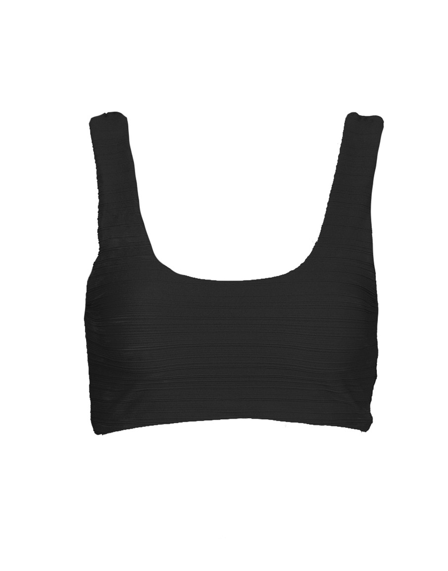 Clothing Charcoal Clothing Swim Tops | Granite Sports Top (Black)