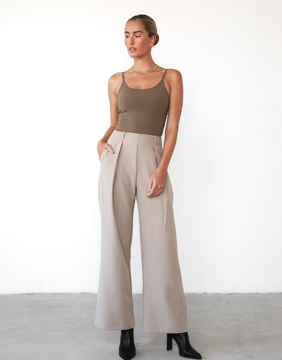 Clothing Charcoal Clothing Workwear | Malakai Pants (Beige)