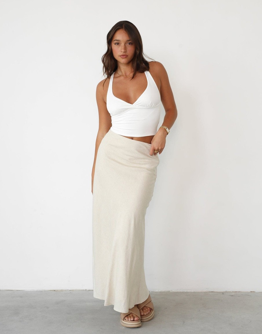 Clothing CHARCOAL Basics Edit | Shannon Maxi Skirt (Beige)