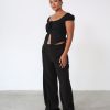 Clothing Charcoal Clothing Basics Edit | Faye Top (Black)