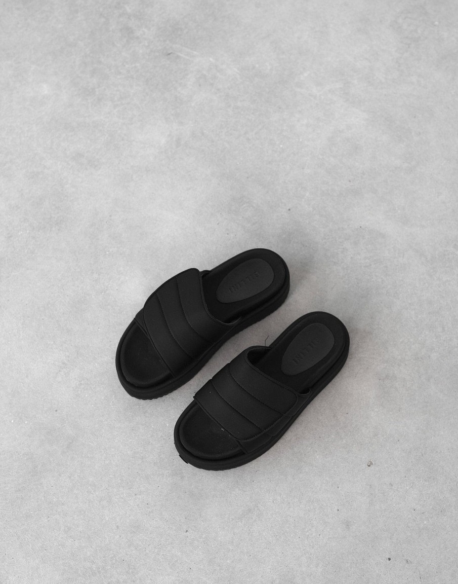 Shoes Billini | Galaxy Slides (Black Neoprene) - By Billini