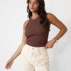 Clothing Q-Trend Basics Edit | Cassidy Tank Top (Chocolate)