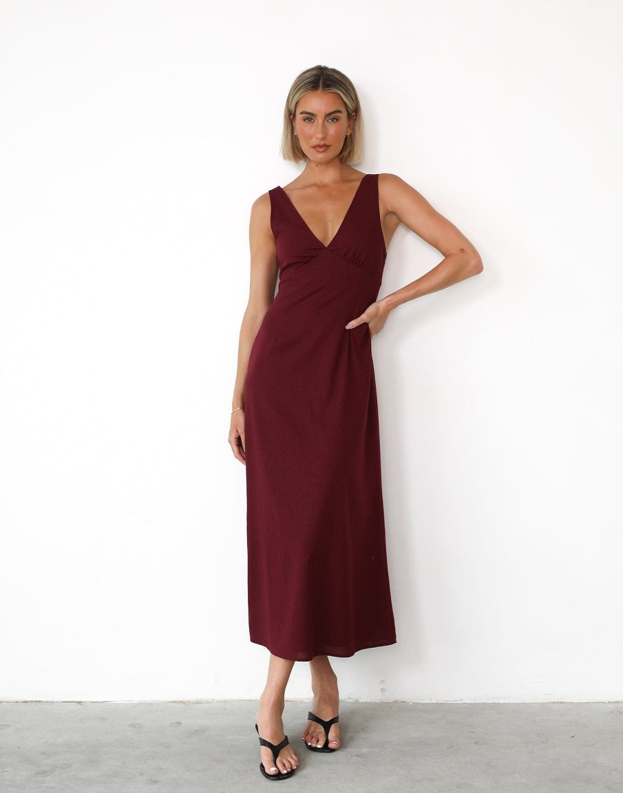 Clothing Charcoal Clothing Partywear | Jesika Maxi Dress (Shiraz)