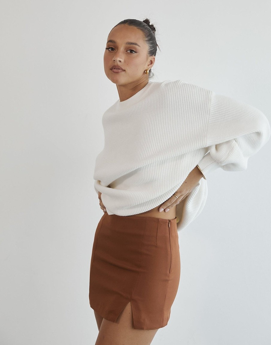 Clothing Thanne Basics Edit | Kutcher Skirt (Rust)