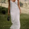 Clothing Charcoal Clothing Partywear | Starry Night Maxi Dress (White)