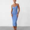 Clothing Alive Girl Partywear | Aminah Midi Dress (Blue)