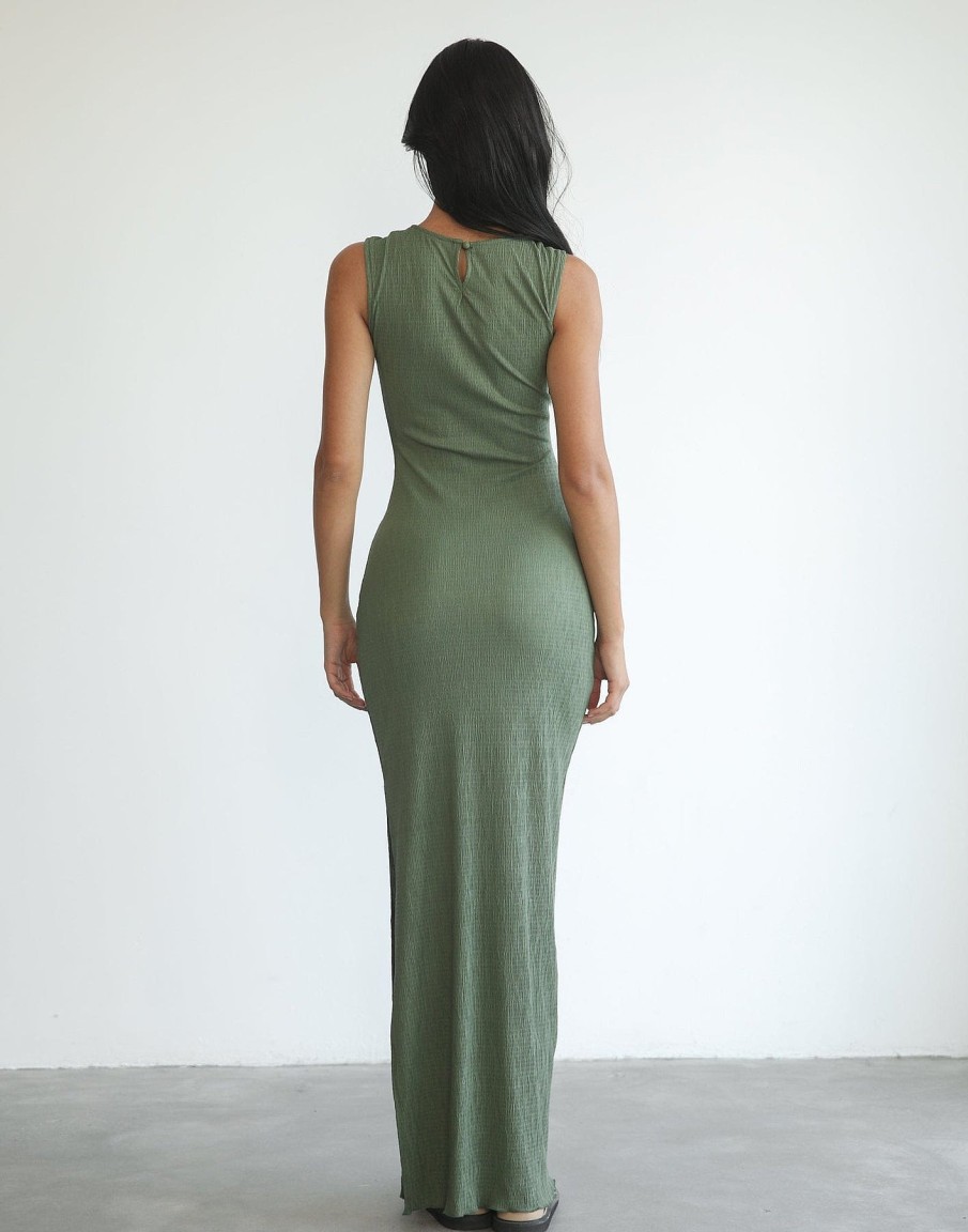 Clothing Charcoal Clothing Maxi Dresses | As It Was Maxi Dress (Olive)