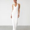 Clothing Qtrend Partywear | Veena Maxi Dress (White)