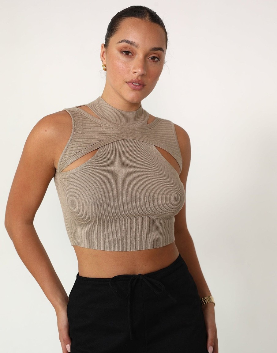 Clothing Alive Girl Tank Tops | Lyka Top (Stone)