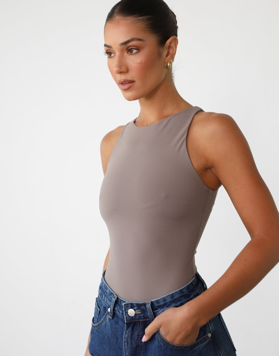 Clothing QTrend Basics Edit | Vivid Bodysuit (Mushroom)