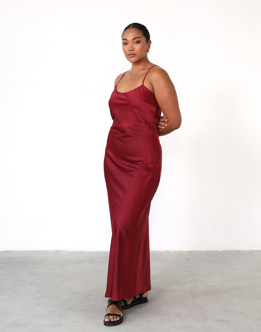 Clothing Charcoal Clothing Maxi Dresses | Martha Maxi Dress (Merlot)