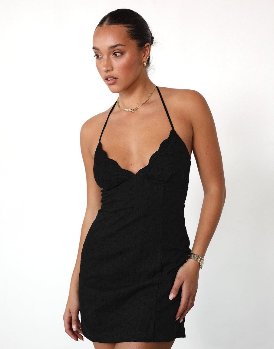 Clothing Charcoal Clothing Mini Dresses | Emmy Mini Dress (Black)