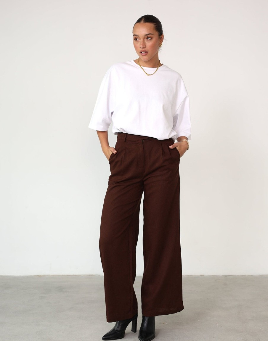 Clothing Paper Heart Basics Edit | Kahlil Pants (Brown)