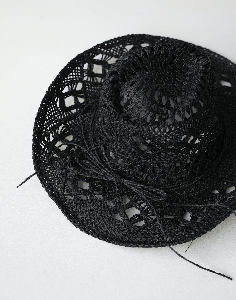 Accessories Charcoal Clothing Hats | Mia Cowboy Hat (Black)