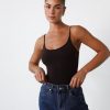 Clothing Charcoal Clothing Basics Edit | Leia Bodysuit (Cocoa)