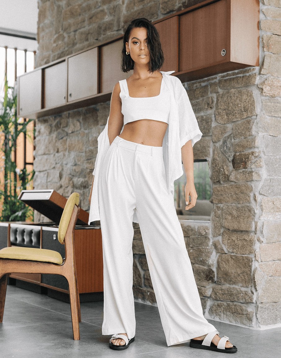 Clothing Charcoal Clothing Pants | Monet Pants (Cream)