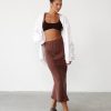 Clothing Charcoal Clothing Basics Edit | Stamina Crop Top (Cocoa)