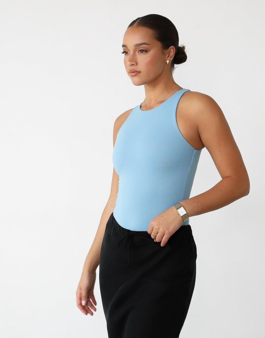 Clothing QTrend Basics Edit | Vivid Bodysuit (Ocean Blue)