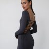 Clothing Charcoal Clothing Partywear | Cartia Maxi Dress (Slate)