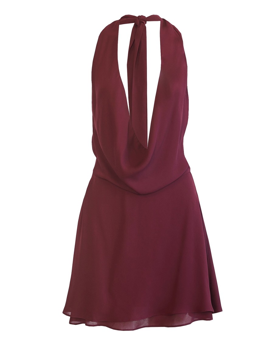 Clothing Charcoal Clothing Partywear | Kyeesha Mini Dress (Plum)