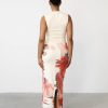 Clothing Charcoal Clothing Partywear | Fable Maxi Skirt (Watercolour)