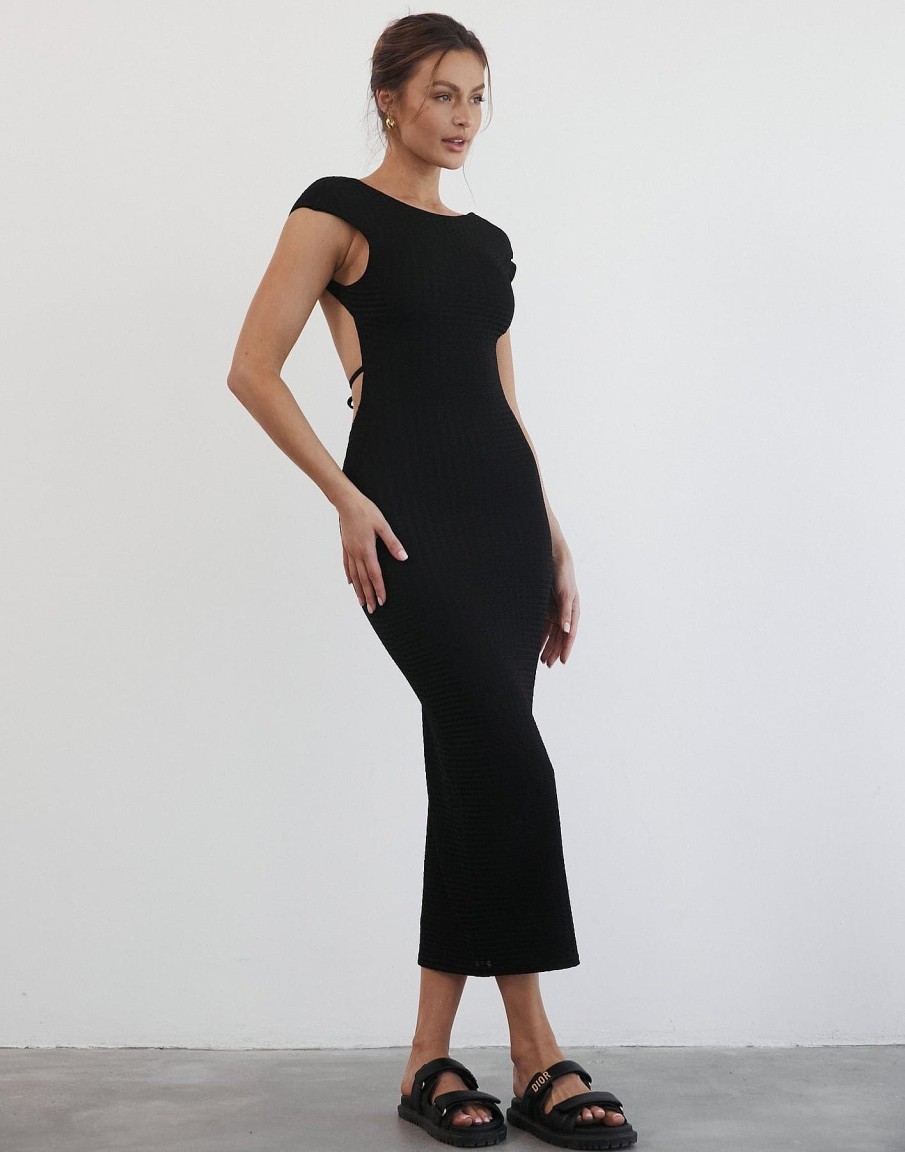 Clothing Luvalot Partywear | Skylah Maxi Dress (Black)