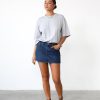 Clothing Charcoal Clothing Shirts + Blouses | Luca Oversized Tee (Grey Marle)