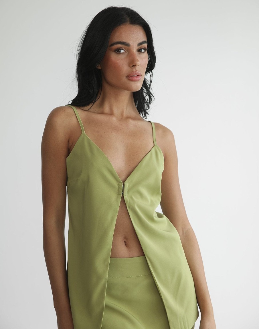 Clothing Charcoal Clothing | Orchid Top (Olive)