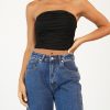 Clothing Pink Diamond Basics Edit | Take Me There Crop Top (Black)