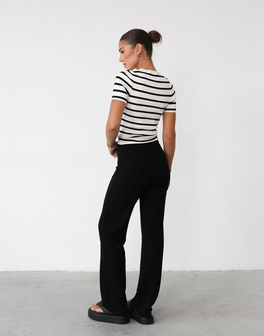 Clothing Q-Trend Basics Edit | Francine Pants (Black)