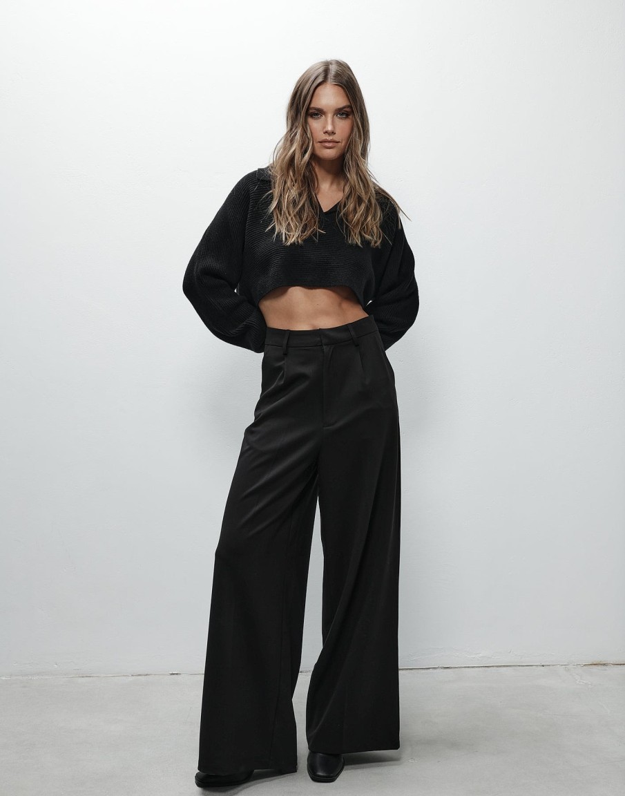 Clothing Charcoal Clothing Workwear | Harper Pants (Black)