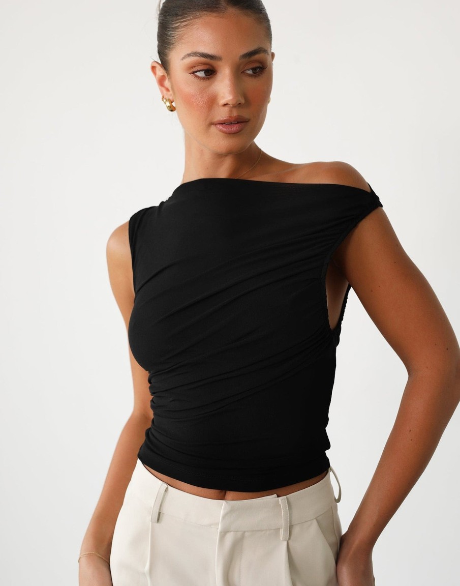 Clothing Alive Girl Crop Tops | Jarina Top (Black)