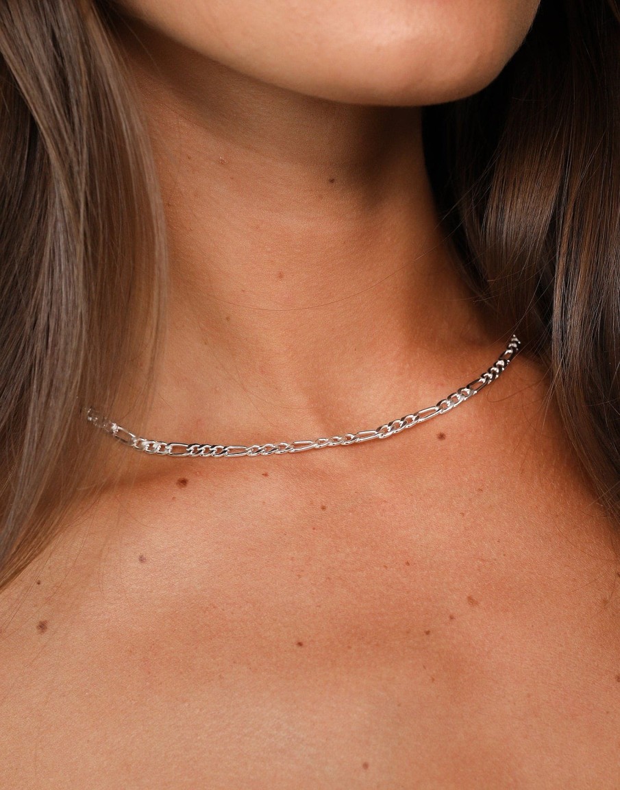 Accessories CHARCOAL Necklaces | Menzies Necklace (Silver)