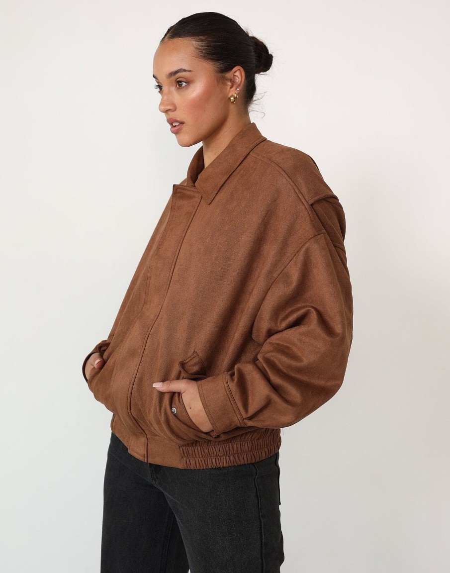 Clothing Lioness Jackets + Coats | Kenny Bomber (Sepia) - By Lioness