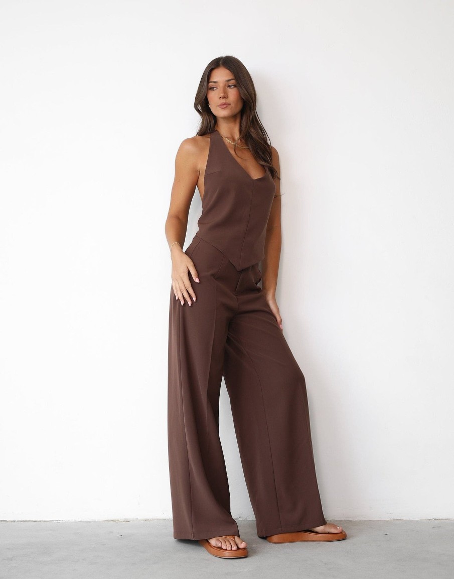 Clothing CHARCOAL Workwear | Grace Pants (Cocoa)