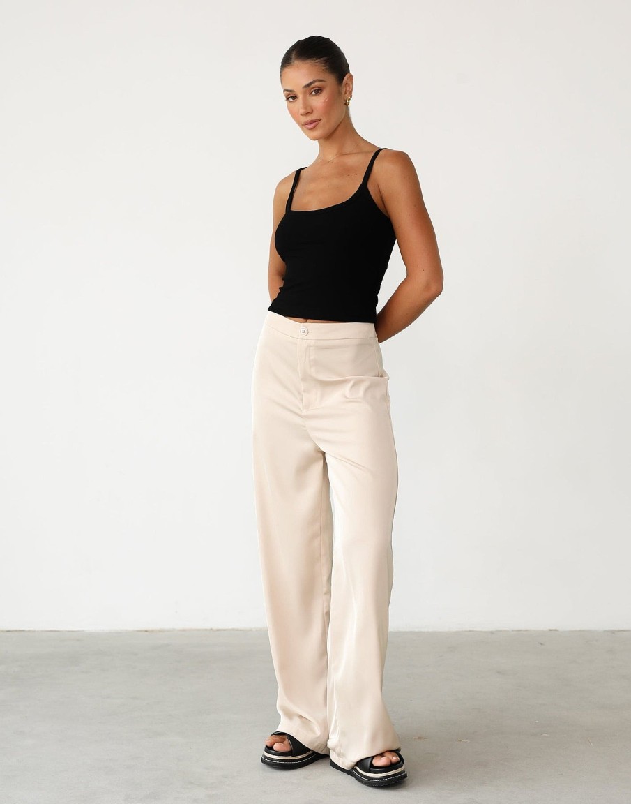 Clothing QTrend Partywear | Ainaz Pants (Almond)