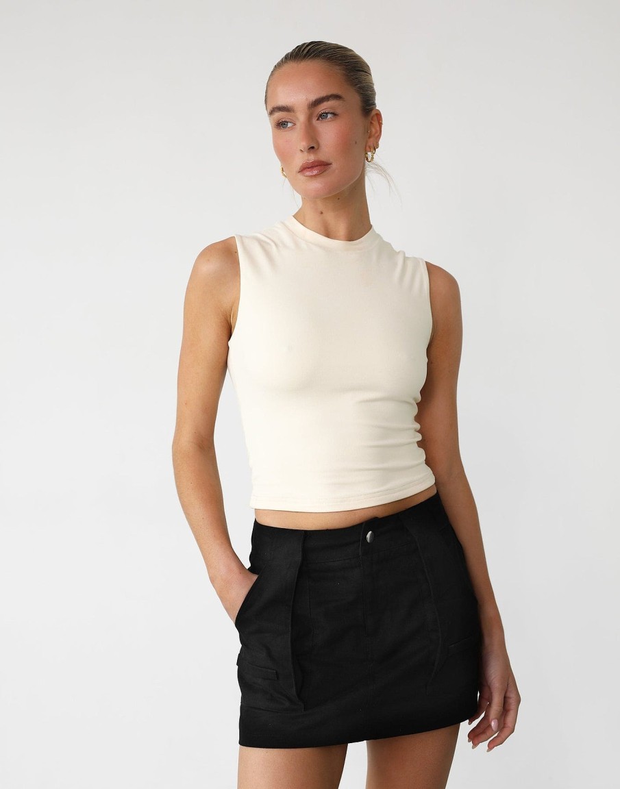 Clothing Charcoal Clothing Basics Edit | Remember This Mini Skirt (Black)