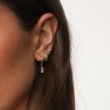 Accessories CHARCOAL Earrings | Hannah Earrings (Silver)